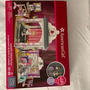 American doll. Isabelle’s ballet recital. Mega blocks. Retails $99 on Amazon